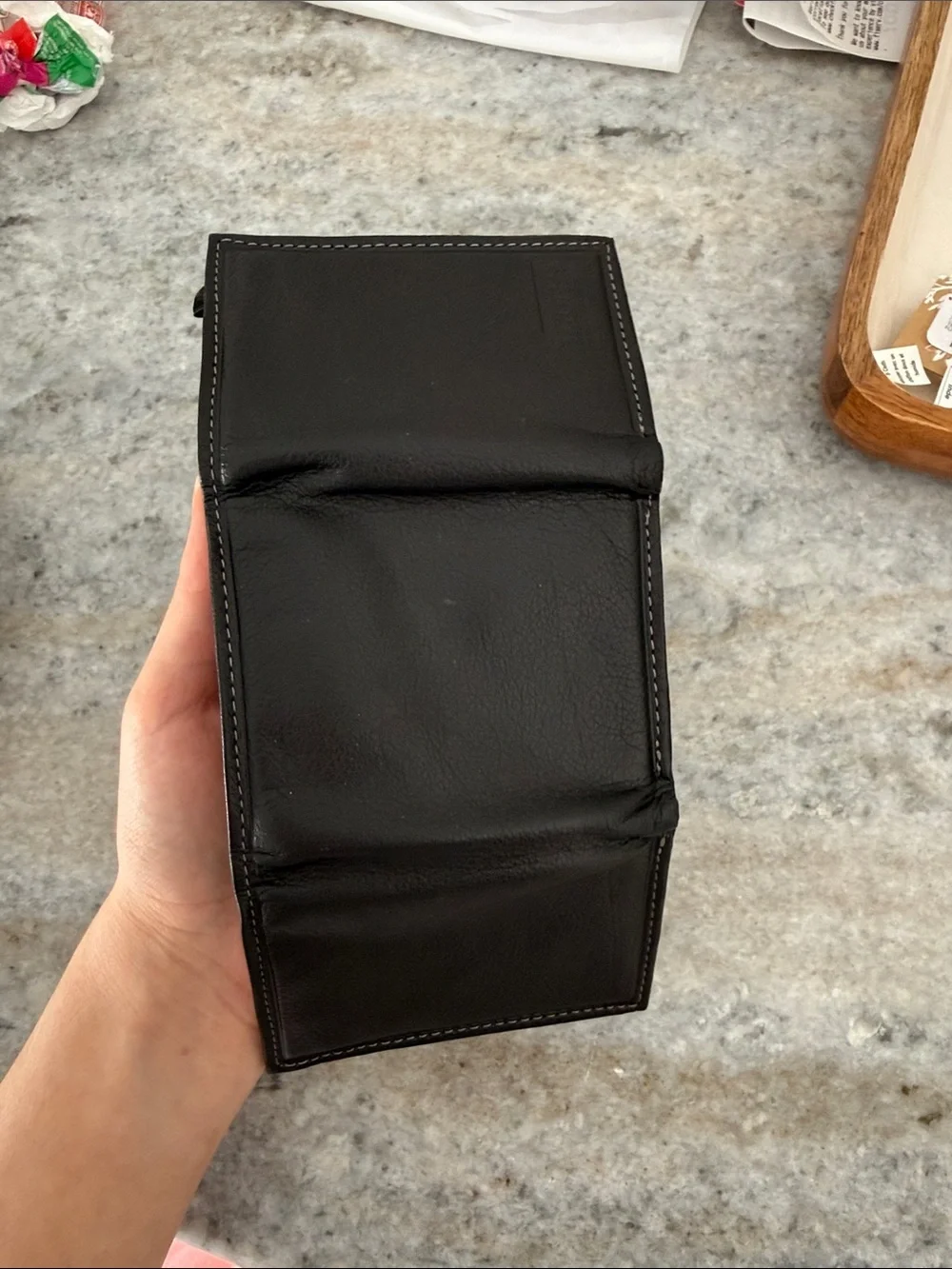 GUESS Black Leather Trifold wallet